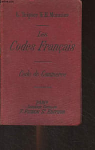 Les codes français, collationnés sur les texte officiels - Code de commerce et sociétés