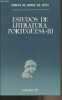 Estudos de literatura portuguesa - III. Jorge de Sena