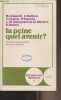 "La peine quel avenir ? Approche pluridisciplinaire de la peine judiciaire - ""Recherches morales"" n°7". Collectif