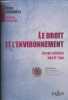 "Le droit et l'environnement - Journées nationales, Tome XI/Caen - ""Thèmes & commentaires""". Capitant Henri