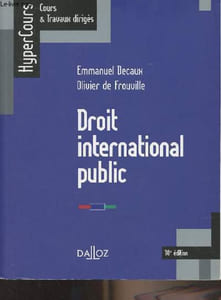 "Droit international public - 10e édition - ""HyperCours, cours et travaux dirigés"""