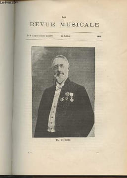 "La Revue Musicale - 4e année - N°14, 15 juil. 1904 - Théodore Dubois - La musique à Paris il y a cent ans, d'après les ""Lettres confidentielles"" de ...
