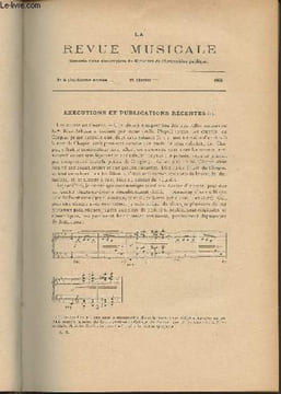La Revue Musicale- 8e année - N°4, 15 fév. 1908 - Exécutions et publications récentes - Les chefs-d'oeuvre du chevalier Gluck à l'Opéra de Paris ...