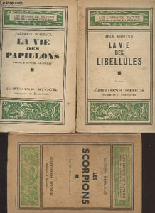 "Lot de 3 livres de la collection ""Les livres de nature"" : La vie des papillons - La vie des libellules - Les scorpions"
