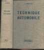 Technique automobile (3e édition). Chagette J.
