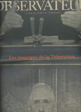 "Le nouvel Observateur n°187 du 12 au 18 juin 1968 - Les insurgés de la Télévision - Le fantôme de Staline - Elections : les urnes contre les ...