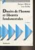 "Droits de l'homme et libertés fondamentales - ""Domat droit public"" 7e édition". Robert Jacques/Duffar Jean