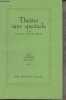 "Th&eacute;&acirc;tre sans spectacle - ""Les cahiers verts"" n&deg;42". Jouhandeau Marcel
