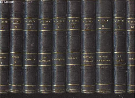 Oeuvres de Walter Scott - 32 vols. - 1/ Romans poétiques et poésies diverses, tome 1 - 2/ Romans poétiques et poésies diverses, t.2 - 3/ Waverley, ou ...