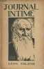 Journal intime, des quinze dernières années de sa vie (1895-1910) - 1/ 1895-1899 - 2e édition. Tolstoï Léon