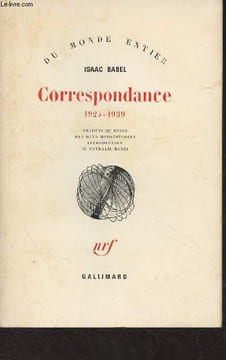 "Correspondance, 1925-1939 - ""Du monde entier""". Babel Isaac
