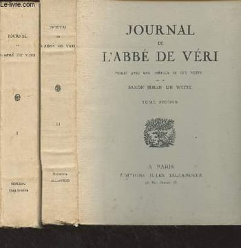 Journal de l'abbé de Véri - En 2 tomes. Abbé de Véri