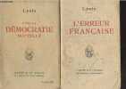 Lot de 2 livres : Vers la démocratie nouvelle - L'erreur française. Lysis