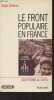 "Le Front populaire en France - ""Questions au XXe s"" n°90". Wolikow Serge