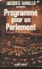 Programme pour un parlement. Garello Jacques