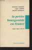 "La petite bourgeoisie en France - ""Cahiers libres"" n°270-271". Baudelot C./Establet R./Malemort J.