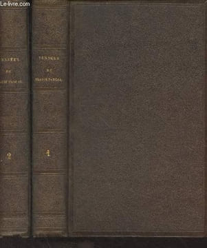 Pensées, fragments et lettres de Blaise Pascal - En 2 tomes. Pascal Blaise