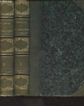 Souvenirs et correspondance tirés des papiers de Madame Récamier - En 2 tomes (2e édition). Madame Récamier