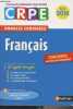 Français - Annales corrigées CRPE (Concours professeur des écoles) - Ecrit 2018. Hiu Janine