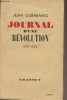 "Journal d'une ""révolution"" (1937-1938)". Guéhenno Jean