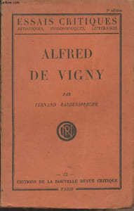 "Alfred de Vigny - ""Essais critiques"" - 12"