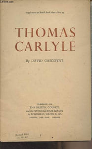 Thomas Carlyle - Supplement to British Book News n°23