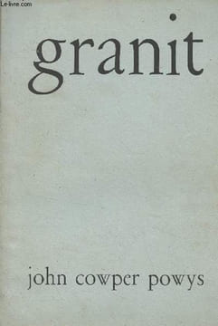 Granit - 1/2 Automne/Hiver 1973 - John Cowper Powys. Collectif