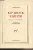 L'évidence absurde - Essais et notes, I (1926-1934). Daumal René