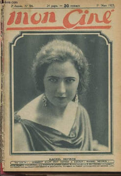 Mon Ciné - 2e année n°54, 1er mars 1923 - Portrait de rachel Devirys - Vous avez la parole - Le prince des ténèbres, ch. IV - Un quart d'heure avec ...