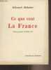 Ce que veut la France - Discours prononcé le 29 mars 1939. Daladier Edouard