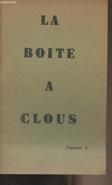 "La boîte à clous n°3 - Mai 1950 - Positions et propositions - Trois poèmes de Norge - Poésie nouvelle ""Chants pour Naëtt"" de Léopold Sedar Senghor, ...