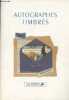 Autographes timbr&eacute;s. Debray R&eacute;gis