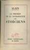La théorie de la connaissance des Stoïciens. Alain