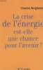 "La crise de l'énergie est-elle une chance pour l'avenir ? - ""Idées fausses, vraies réponses""". Beigbeder Charles