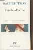 "Feuilles d'herbe - ""Poésie""". Whitman Walt