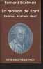 "La maison de Kant (Femmes, hommes, désir) - ""Petite bibliothèque Payot"" N°594". Edelman Bernard