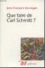 "Que faire de Carl Schmitt ? - ""Tel"" n°387". Kervégan Jean-François
