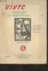 Vivre, cahier de Littérature - N°5 Mai 1917 - Printemps de guerre, par André Delemer - Les inquiets par Marcel Millet - Le joug, par Henriette ...