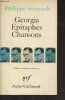 "Georgia Epitaphes Chansons - ""Poésie""". Soupault Philippe