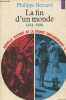 "Nouvelle historie de la France contemporaine, 12 : La fin d'un monde 1914-1929 - ""Points histoire""". Benard Philippe
