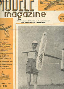 MODELE MAGAZINE - N°36 - NOVEMBRE 1952 / Plan d'un avion coupe d'hiver - Plan d'un planeur nordique - plan d'un motomodele - le THONIER - Le boulton-paul - CROQUIGNOL etc...