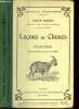 LECONS DE CHOSES - CLASSE DE HUITIEME / animaux domestiques et sauvages - la foret - les champs - le jardin / NOUVEAUX PROGRAMMES / NOUVELLE EDITION. ...