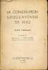 LA constitution uruguayenne de 1952 - texte francais. / Extrait des Cahiers de Legislatin et de bibliographie juridique de l'Amerique LAtine.. ...