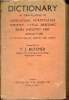 Dictionary of terms relating to agriculture horticulture forestry cattle breeding dairy industry and apiculture in english french german and dutch.. ...