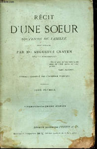 Récit d'une soeur - souvenirs de famille - tome premier - 55e édition.