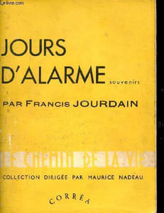 Jours d'alarme - Souvenirs - Collection le chemin de la vie.