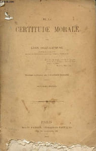 De la certitude morale - 7e édition.