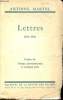 Lettres 1924-1931.. Martel Antoine