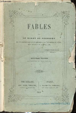 Fables - 8e édition augmentée de dix fables.. Le Baron de Stassart