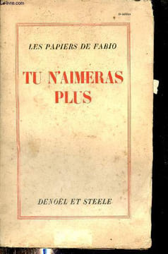 Tu n'aimeras plus - Les papiers de Fabio.. Fabio